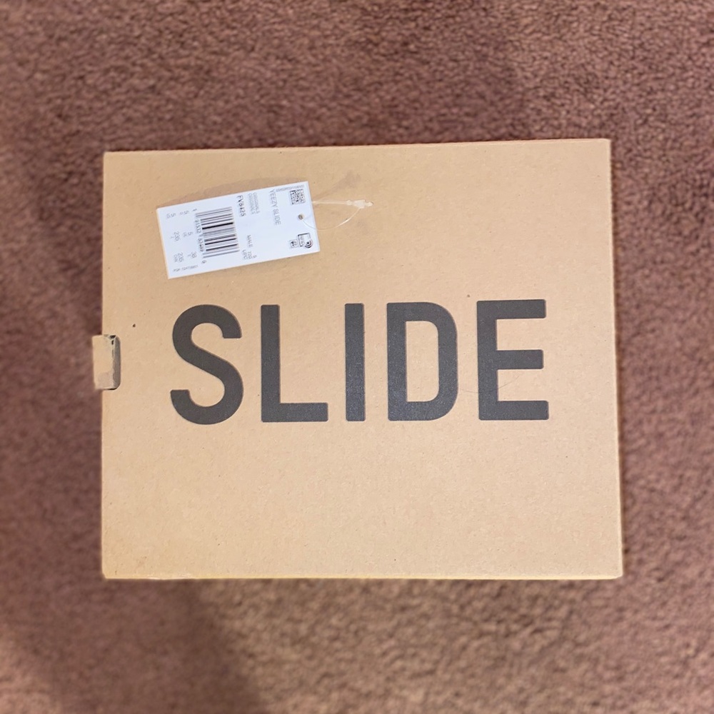 Yeezy slides brown